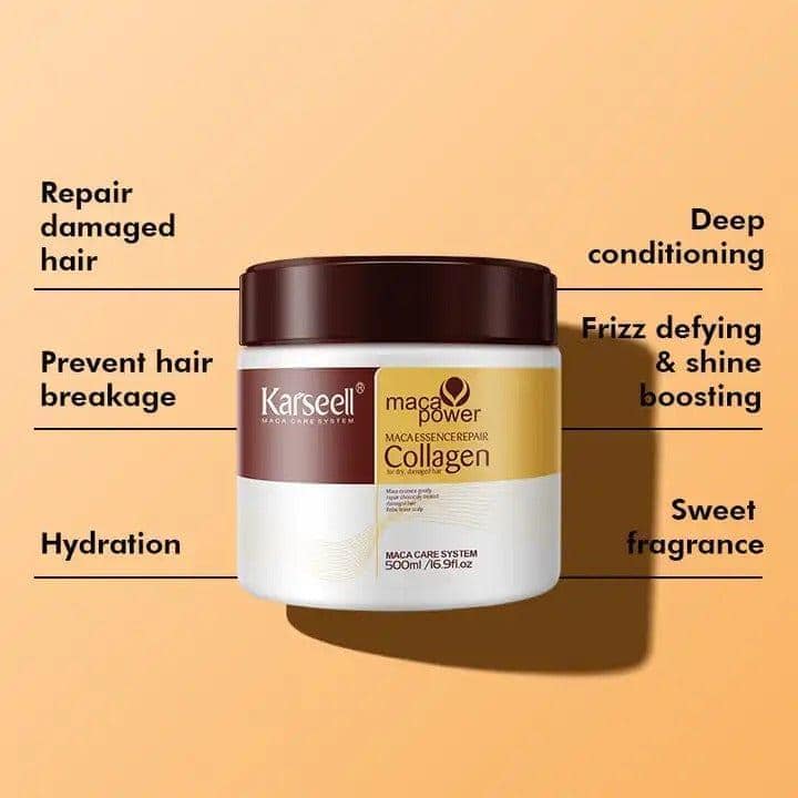 Karseell Collagen Hair Treatment Deep Repair Conditioning Argan Oil Collagen Hair Mask 500ml